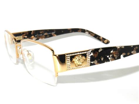 versace frames gold|Versace gold frame eyeglasses.